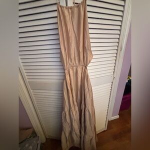 Elegant Beige Maxi Dress forever 21